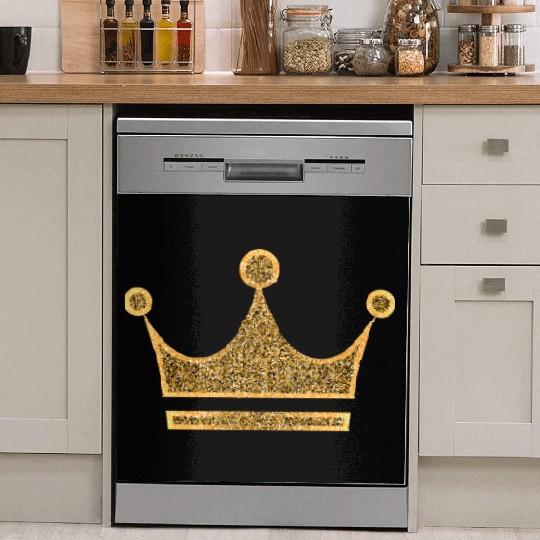 Vip golden crown monarch king vector image rap art Dish Washer Covers