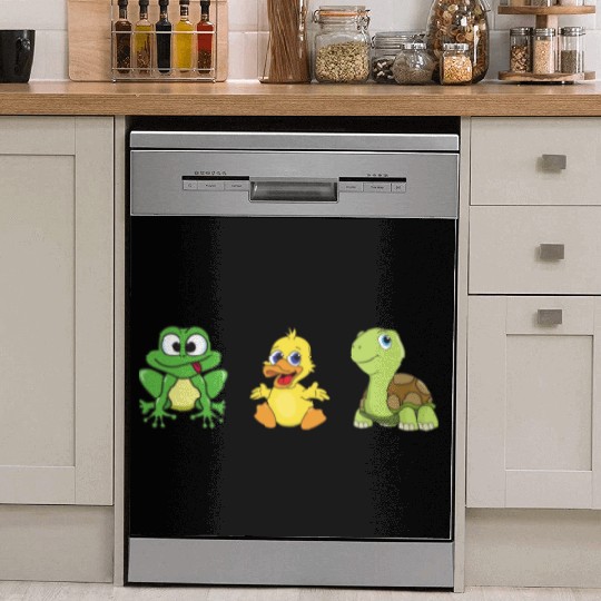 Frog Ducklings Duck Turtle Dish Washer Covers