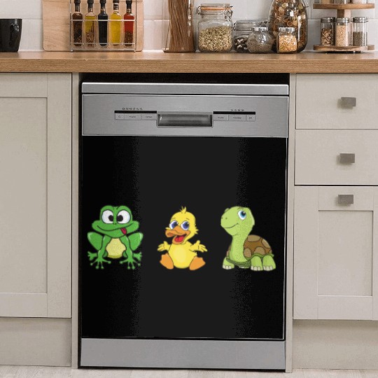 Frog Ducklings Duck Turtle Dish Washer Covers