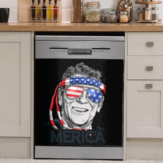 Reagan Ronald Merica 4th of July Dish Washer Covers Men Women US President Gifts