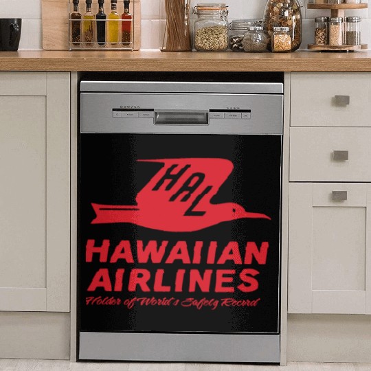 Retro Vintage Hawaiian Airlines BOAC TWA ha Dish Washer Covers