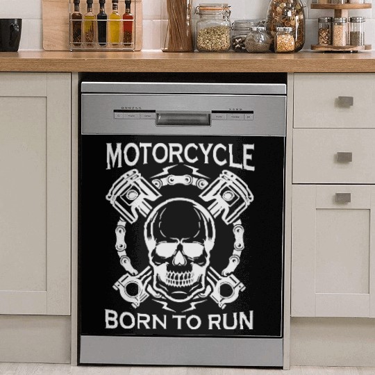 Born To Run Motorcycle Dish Washer Covers