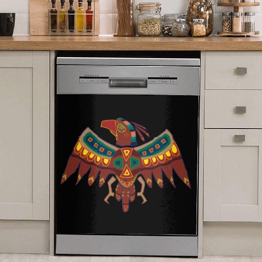 Native American Zodiac Falcon-3 (Aries) Dish Washer Covers