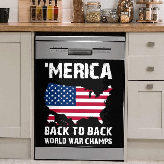 merica back to back soccer Dish Washer Covers