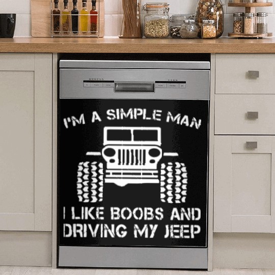 I am a simple man jeep Dish Washer Covers