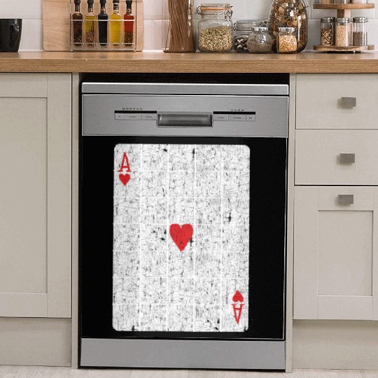 ace of hearts playing card Dish Washer Covers