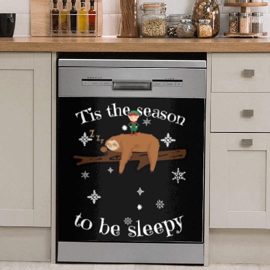 Sloth Late Sleepers Christmas Sleep Sleepy Lazy Dish Washer Covers