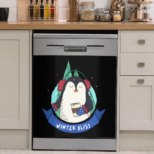 Winter Bliss | Holiday Penguin Dish Washer Covers