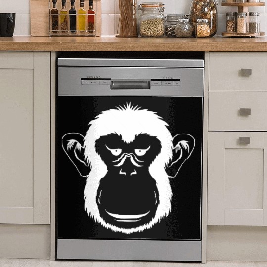 Bored Monkey Face Dish Washer Covers