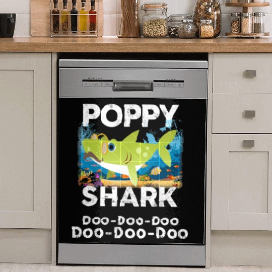 Poppy Shark Dish Washer Covers Doo Doo Doo Family Gift T Sh