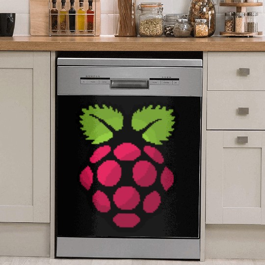 Raspberry Pi Pixel Logo Dish Washer Covers