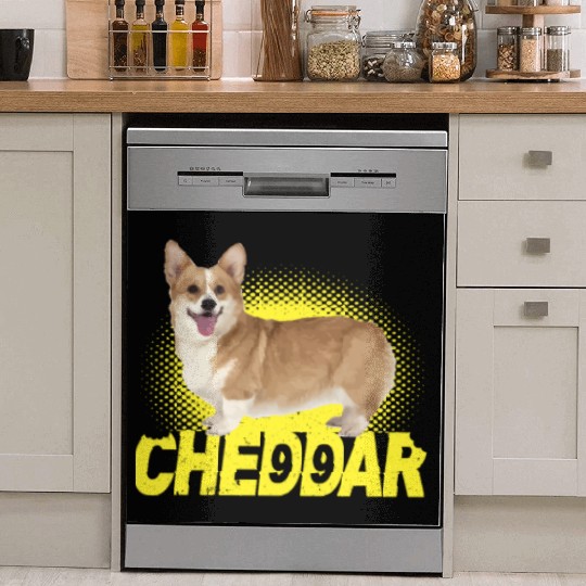 Cheddar Corgi Dog Brooklyn Nine Nine B99 Dish Washer Covers