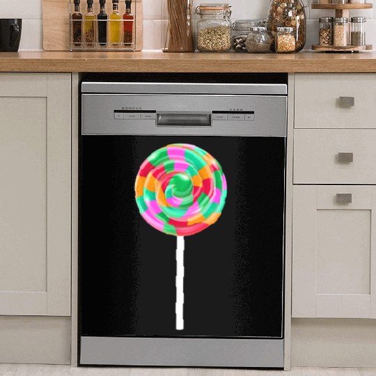 Lollipop Stick Swirl Sweet Candy Dish Washer Covers