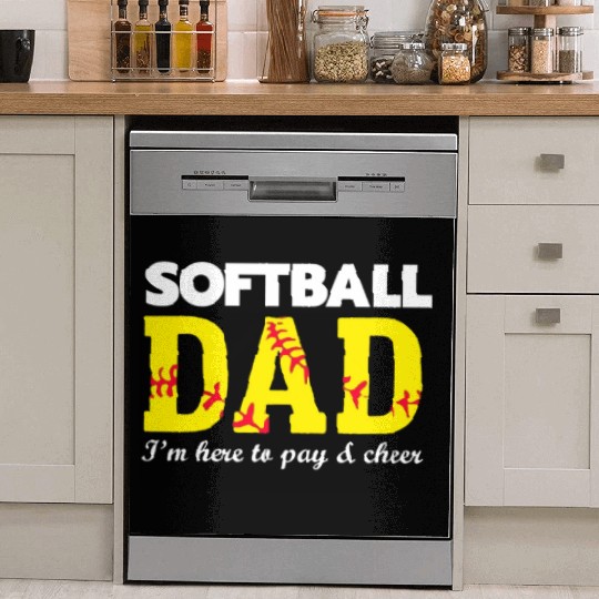 softball dad Dish Washer Covers