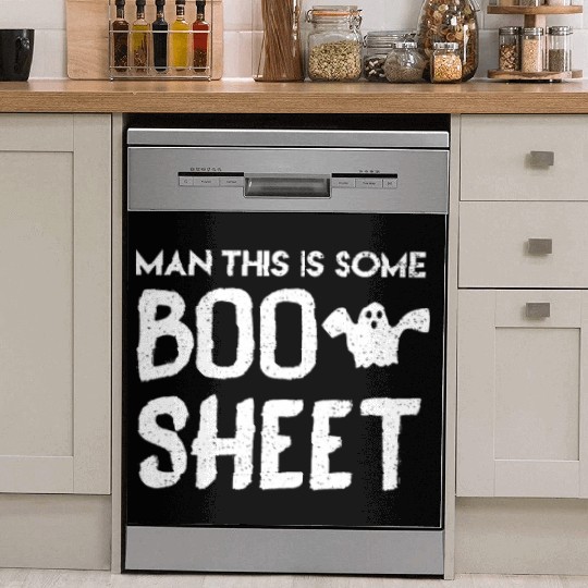Ghost Ghost Creepy Halloween Dish Washer Covers