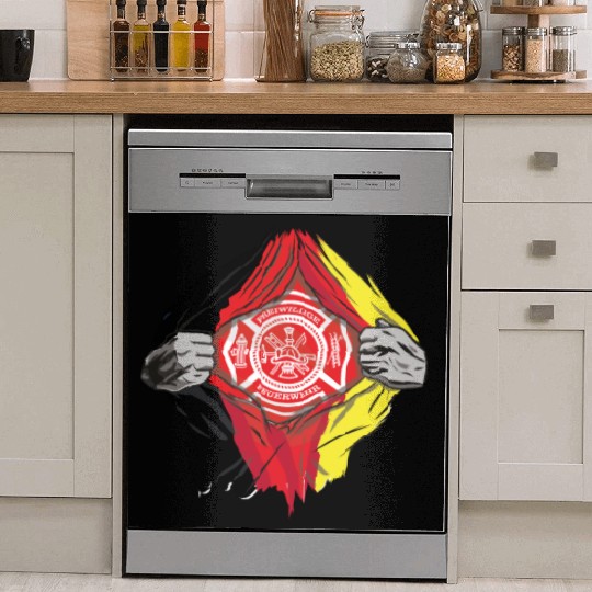 German Volunteer Fire Brigade Firefighter Dish Washer Covers