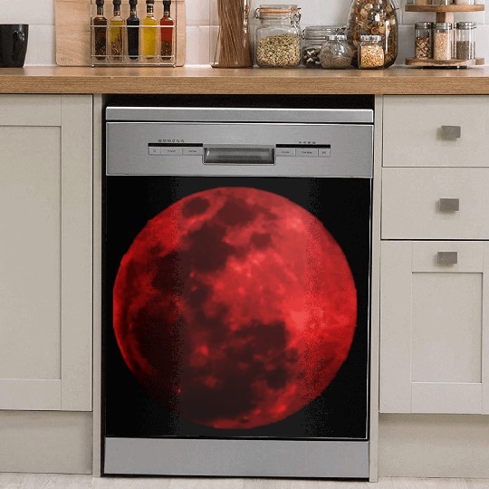 Blood Moon - Space - Graphic Realistic Dish Washer Covers
