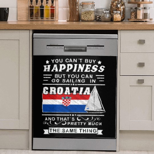 Croatia sailing, sailing ship Mediterranean gift Dish Washer Covers