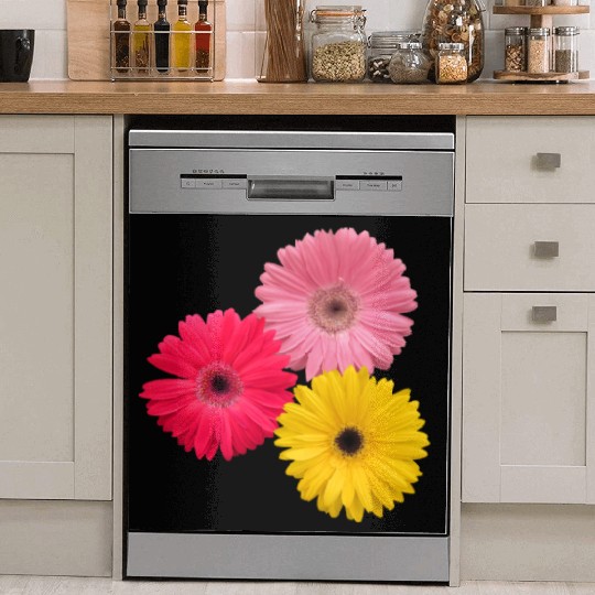gerbera flowers, daisies, gerberas, daisy, blooms Dish Washer Covers