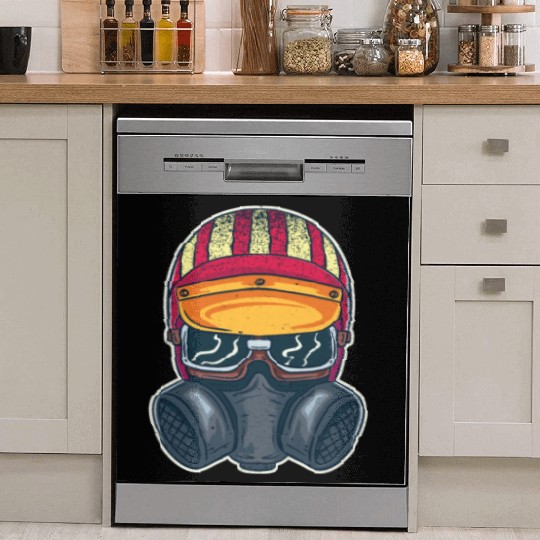 Hot Rod Drag Racing Racecar American Flag Design Dish Washer Covers