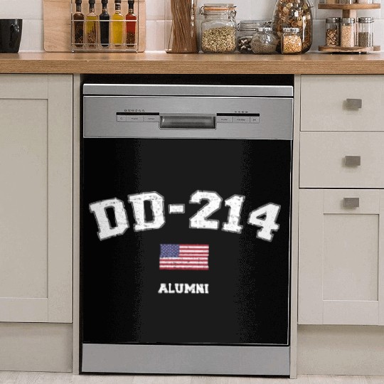Dd 214 Us Armed Forces Alumni Usa Flag Vintage Dish Washer Covers