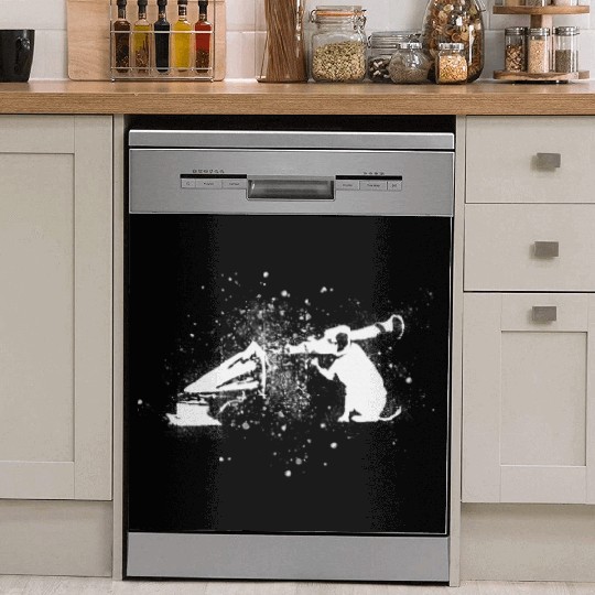 Banksy Rocket Dog HMV Splash Paint Artwork Dish Washer Covers