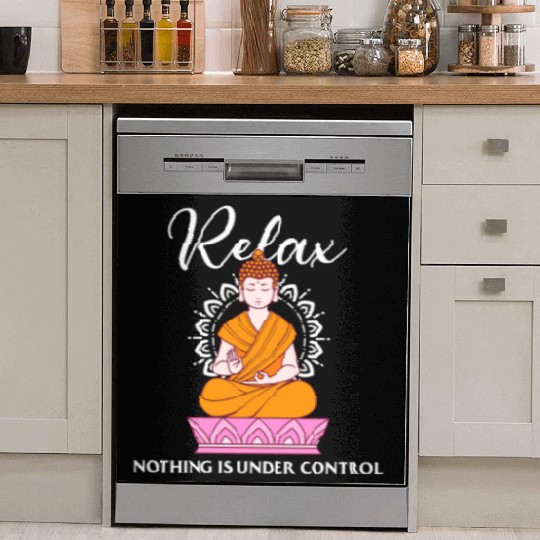 Buddha Quote india hindu shanti Buddhist Relax Dish Washer Covers