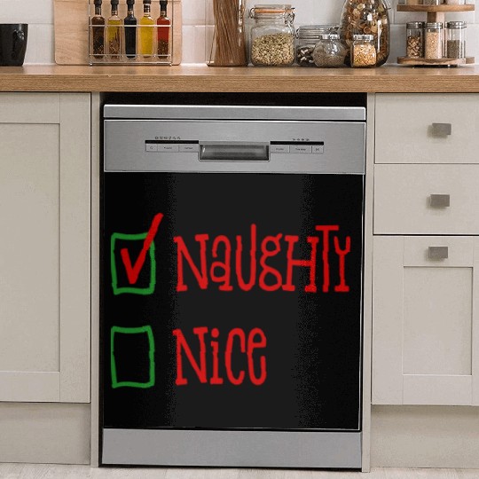 NaughtyNice Christmas Gift Idea Dish Washer Covers