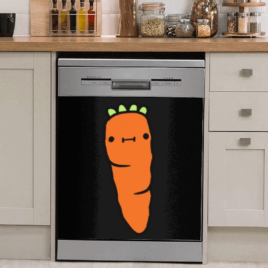 carrot with face carrot Dish Washer Covers