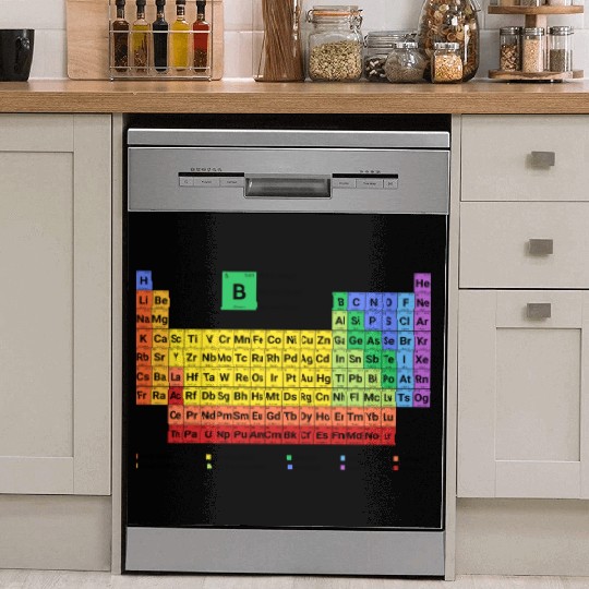 Periodic Table Elements Chemistry Dish Washer Covers