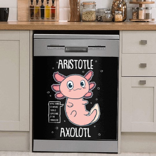 Philosophy Axolotl With Aristotle Quote Dish Washer Covers