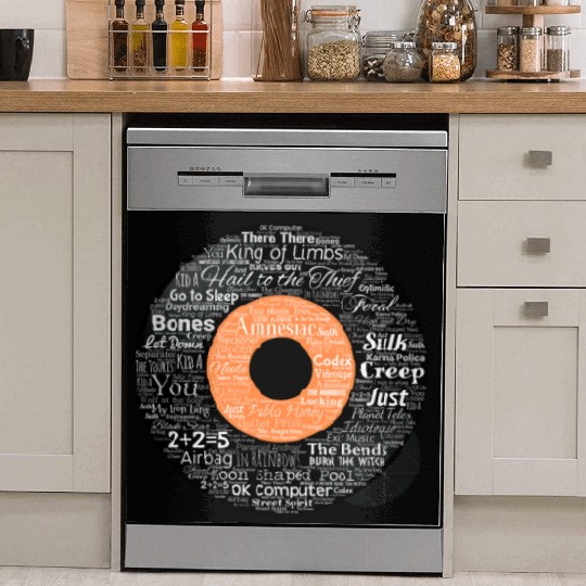 Radiohead Albums and Songs Dish Washer Covers