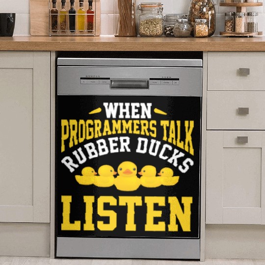 Computer Science Programmer Developer Rubber Duck Dish Washer Covers