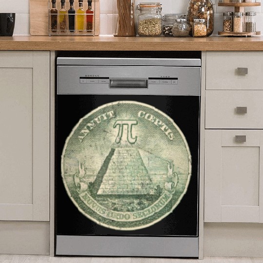Illuminati Pi Great Seal 3.14 Pi Day Dish Washer Covers