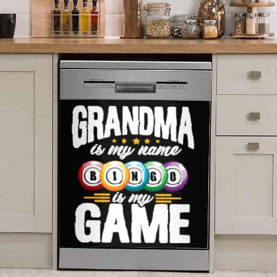 Grandma Is My Name Bingo Is My Game Dish Washer Covers