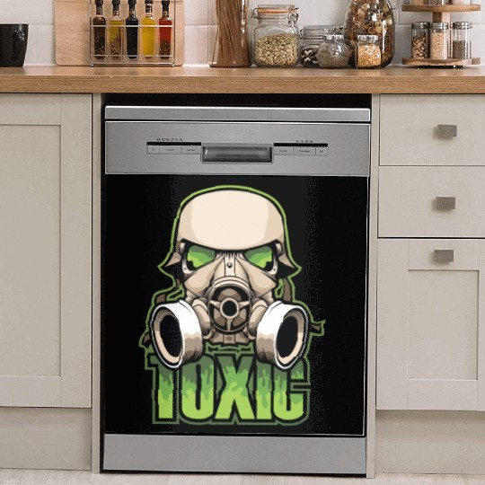 Toxic, Gas Mask, Anti Virus, Bio Hazard, Survival Dish Washer Covers