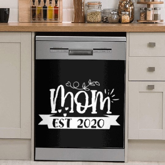 Baby Shower Pregnant Newborn Mom Established 2020 Dish Washer Covers