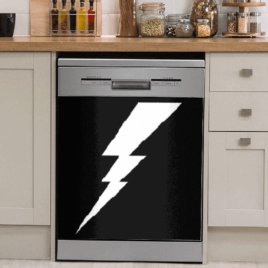 Lightning Bolt Geometric Vector Shape Dish Washer Covers