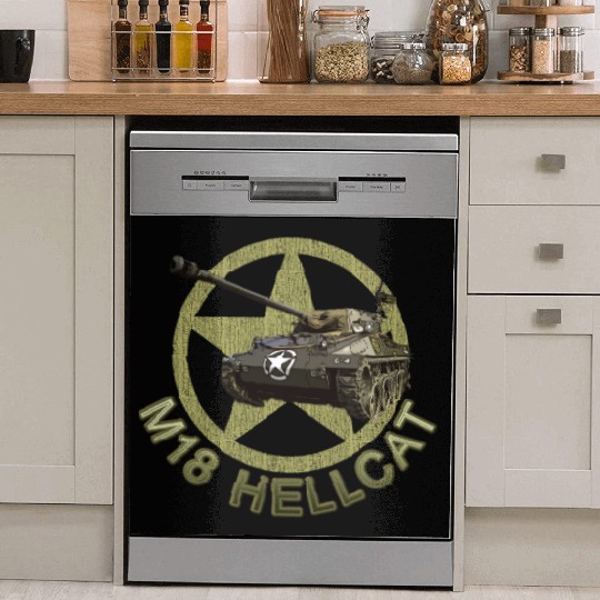 M18 Hellcat WW2 American Tank Destroyer Dish Washer Covers