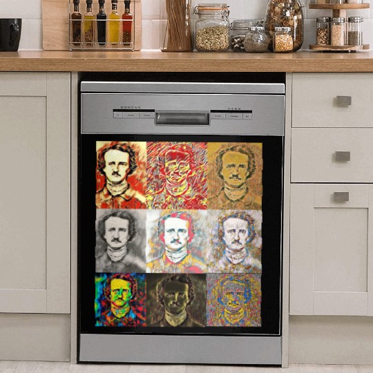 Unique Portrait Reveals Young Edgar Allan Poe Dish Washer Covers