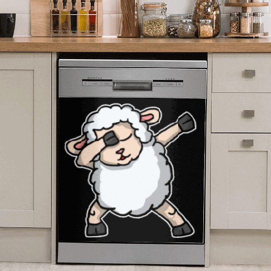 Funny Dabbing Sheep Dab Dance Lamb Lover Gift Dish Washer Covers