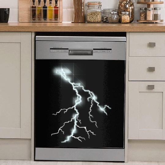 Lightning Thunder Bolt Storm Strikes Cool Gifts Dish Washer Covers