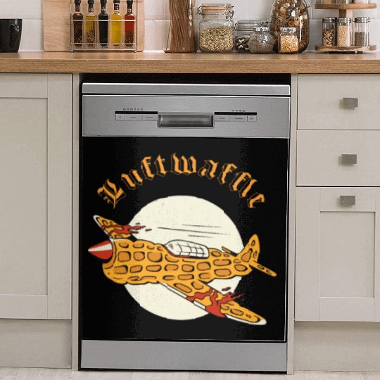 Luftwaffle Waffle Military Aircraft Pilot Dish Washer Covers