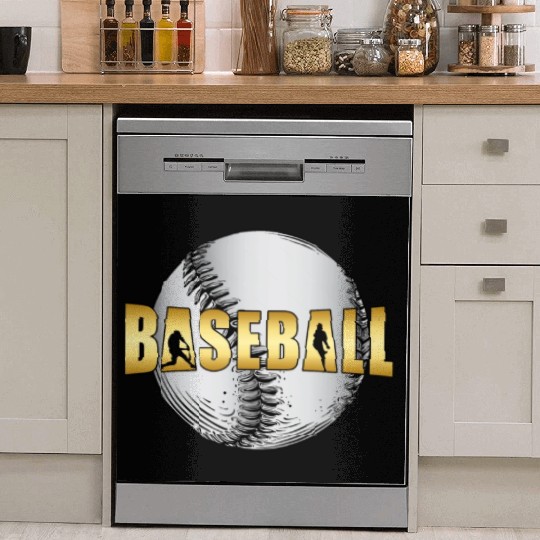 Baseball Catcher Softball Baseball Bat Sports Gift Dish Washer Covers