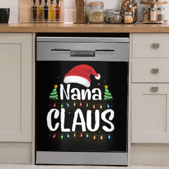 Funny Santa Nana Claus Christmas Family Matching Dish Washer Covers