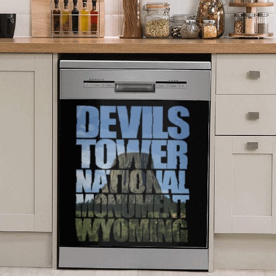 Devils Tower National Monument Wyoming Souvenir Dish Washer Covers