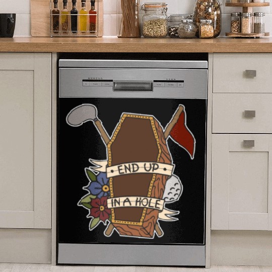 Golf coffin Golf ball End up in a whole Dish Washer Covers