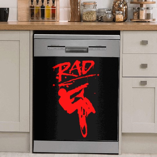 RAD BMX Bike Grafitti 80s Movie Radical Dish Washer Covers