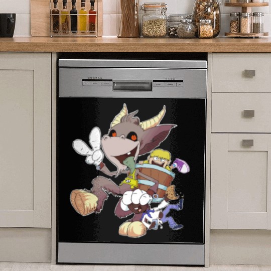 Kids Love Krampus Season Dish Washer Covers