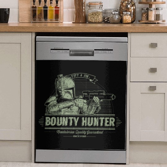Boba Fett and son Bounty hunter Dish Washer Covers